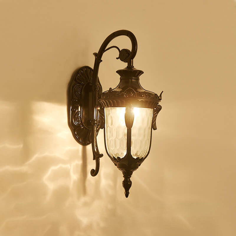 European Deluxe Lantern Outdoor Waterproof 1-Light Wall Sconce Lamp | Stornfield
