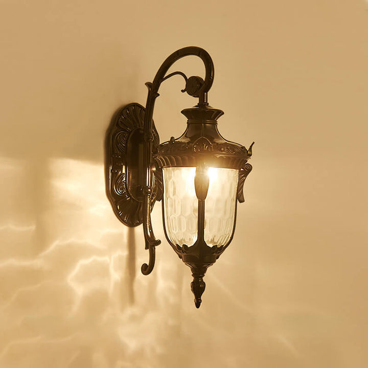 European Deluxe Lantern Outdoor Waterproof 1-Light Wall Sconce Lamp | Stornfield