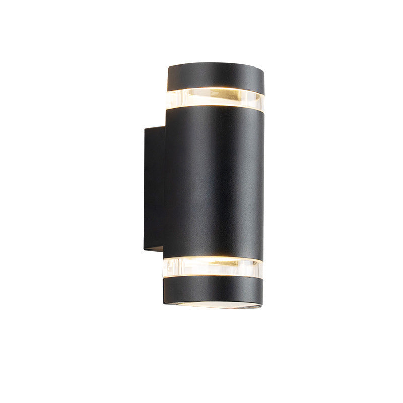 Contemporary Industrial Waterproof Aluminum Cylinder LED Up And Down Luminous Spotlight Wall Sconce Lamp For Outdoor Patio | Stornfield
