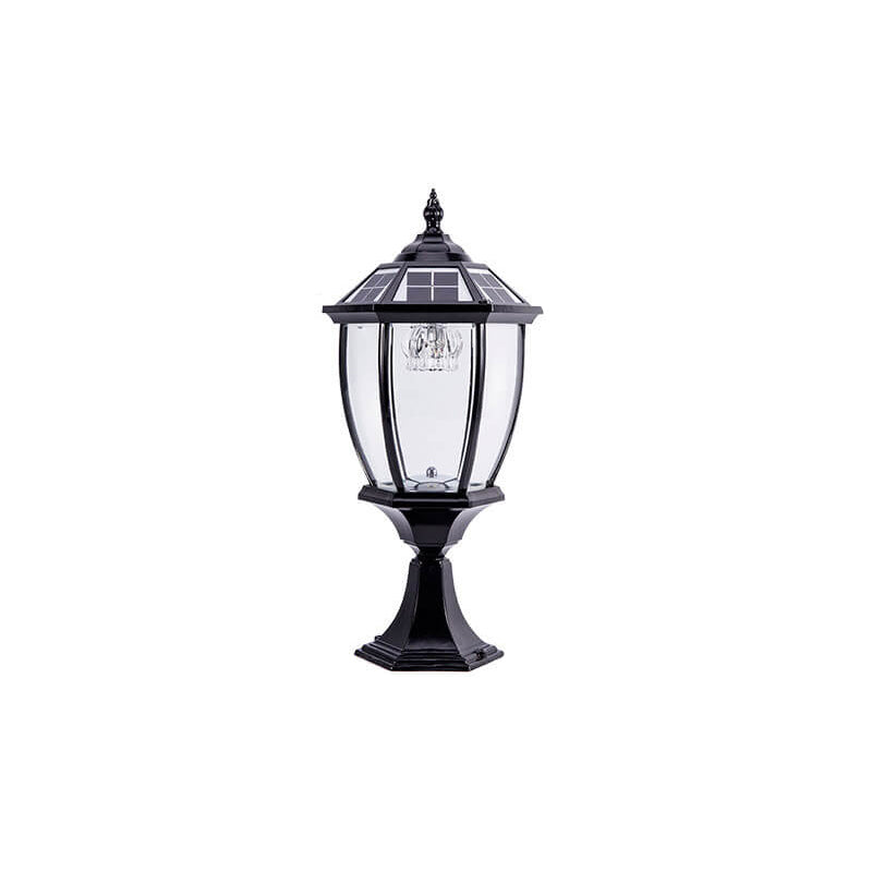 Outdoor Solar Waterproof Aluminum Glass 1-Light Lawn Landscape Light | Stornfield