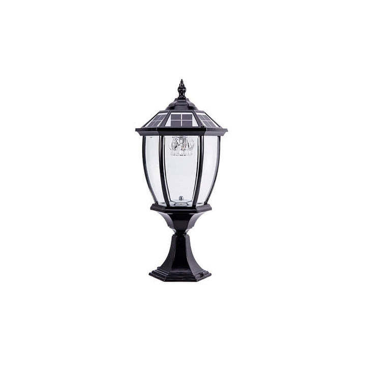 Outdoor Solar Waterproof Aluminum Glass 1-Light Lawn Landscape Light | Stornfield
