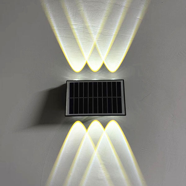 Contemporary Industrial Solar Waterproof ABS Column LED Wall Sconce Lamp For Outdoor Patio | Stornfield