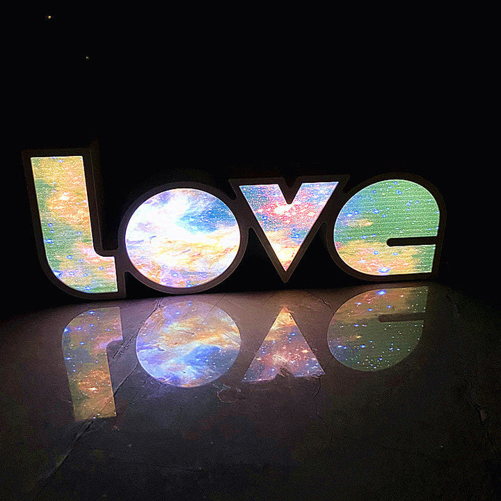 Stornfield | PS LOVE Letters Waterproof LED Table Lamp Modern Art Deco for Bedroom