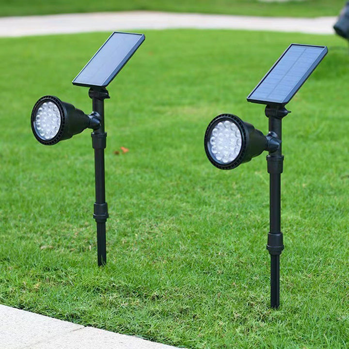 Contemporary Industrial ABS Solar Waterproof LED Spotlight Lawn Insert Light For Outdoor Patio | Stornfield