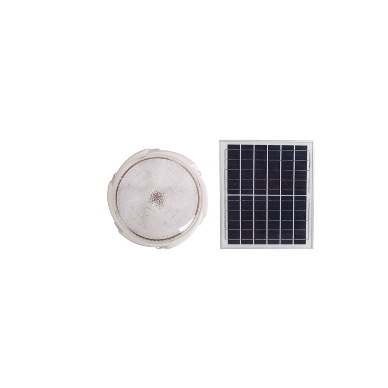 Modern Round Solar LED Remote Control Outdoor Indoor Flush Mount Lighting | Stornfield