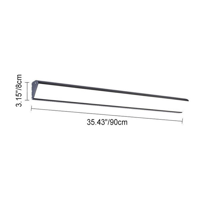 Modern Outdoor Long Bar Aluminum Acrylic Waterproof LED Wall Sconce Lamp | Stornfield