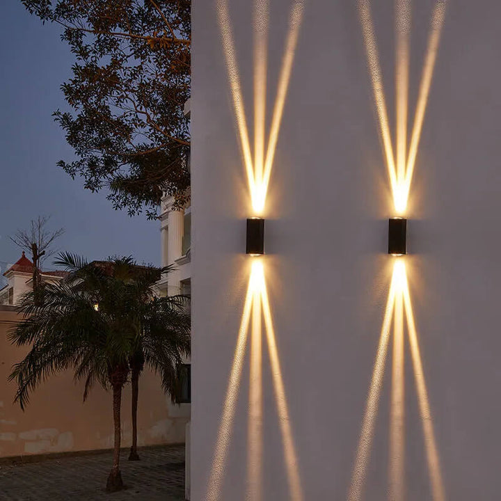Stornfield | Modern Waterproof LED Outdoor Wall Light | Rectangular Up/Down Aluminum Fixture