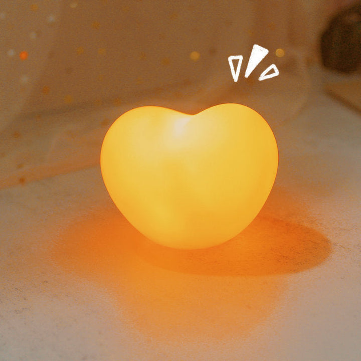 Stornfield | LuvSphere Silicone LED Night Light | Heart-Shaped Design | Table Lamp | Warm Ambient Light | Decorative
