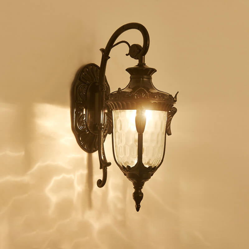 European Deluxe Lantern Outdoor Waterproof 1-Light Wall Sconce Lamp | Stornfield
