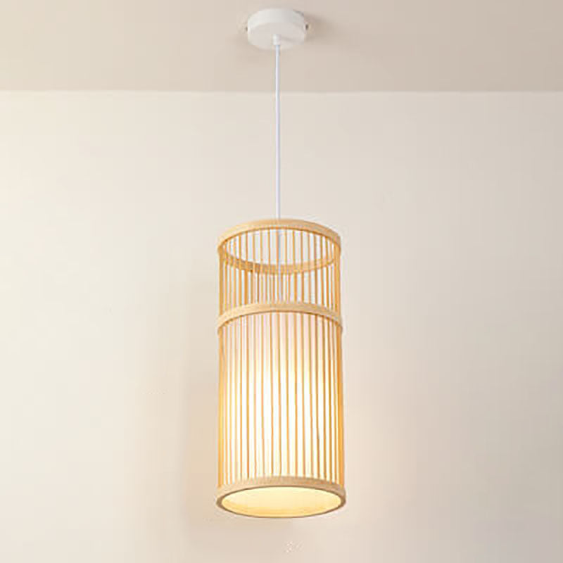 Stornfield | Zen Bambora Pendant Light | Hand-Woven Bamboo Lantern | Japanese Design | Natural Elegance