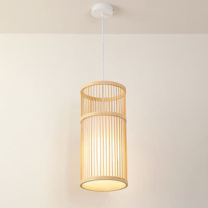 Stornfield | Zen Bambora Pendant Light | Hand-Woven Bamboo Lantern | Japanese Design | Natural Elegance