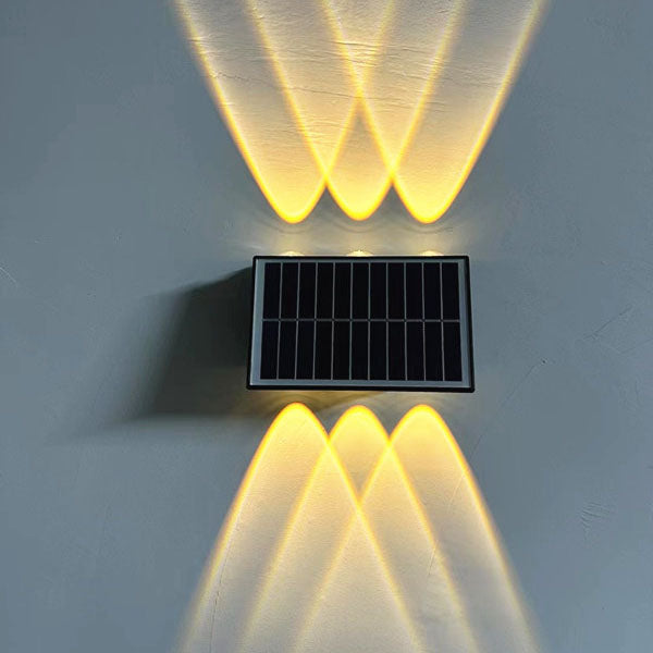 Contemporary Industrial Solar Waterproof ABS Column LED Wall Sconce Lamp For Outdoor Patio | Stornfield