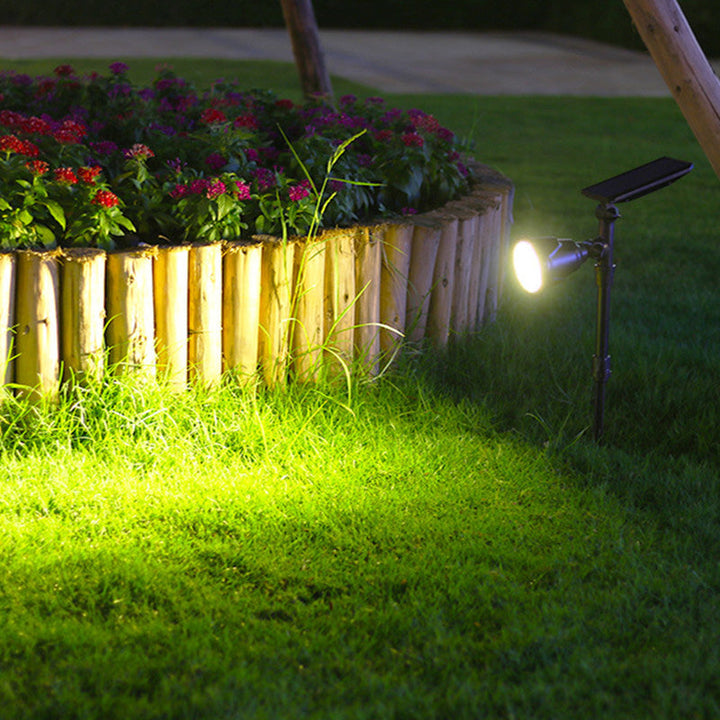 Contemporary Industrial ABS Solar Waterproof LED Spotlight Lawn Insert Light For Outdoor Patio | Stornfield