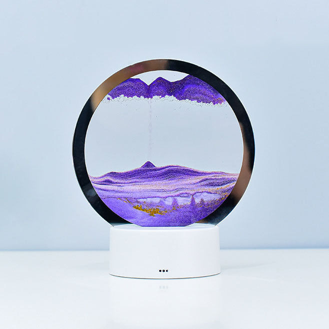 Stornfield | Creative Quicksand Round Hourglass 3D Night LED Table Lamp