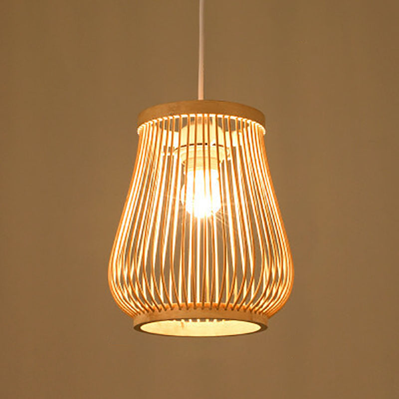 Stornfield | Zen Bambora Pendant Light | Hand-Woven Bamboo Lantern | Japanese Design | Natural Elegance