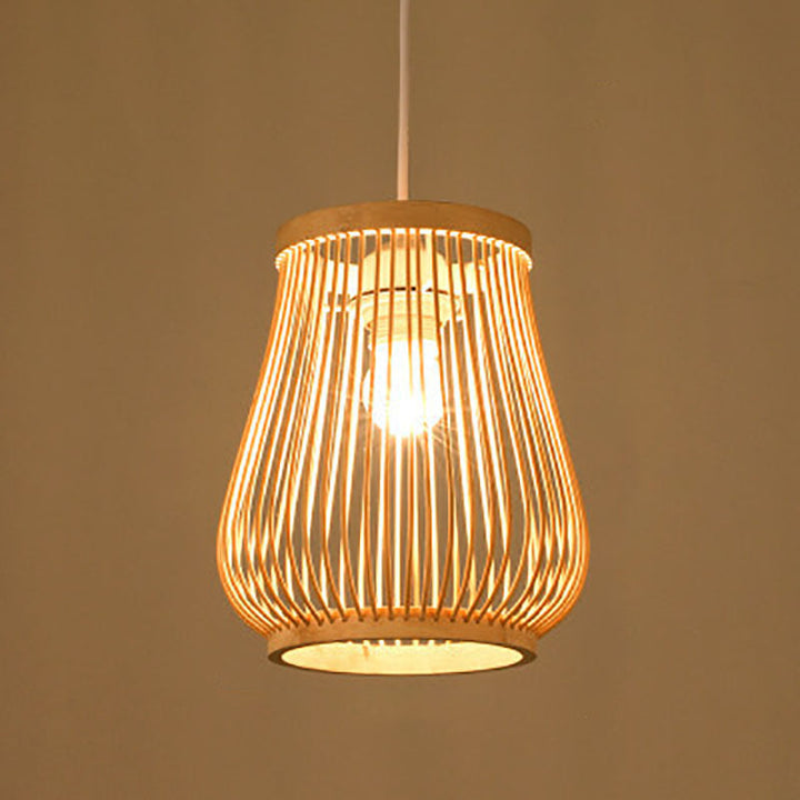 Stornfield | Zen Bambora Pendant Light | Hand-Woven Bamboo Lantern | Japanese Design | Natural Elegance