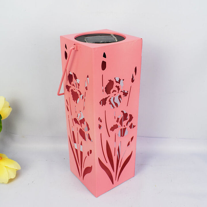 Stornfield | Rose Solar Butterfly Pattern Hollow Column Waterproof LED Outdoor Decorative Lamp