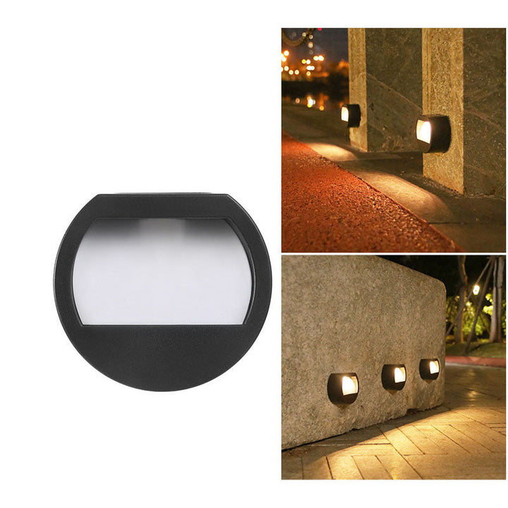 Outdoor Solar Round Square LED Waterproof Patio Step Light | Stornfield