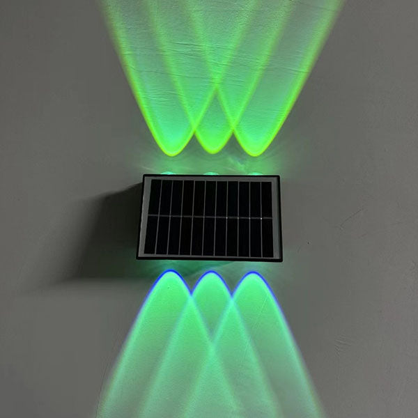 Contemporary Industrial Solar Waterproof ABS Column LED Wall Sconce Lamp For Outdoor Patio | Stornfield