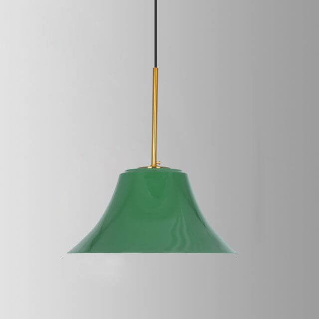 Stornfield | RetroDome Industrial Vintage Pendant Light | Green Iron Dome Design | Single Light | Rustic Ceiling Lighting