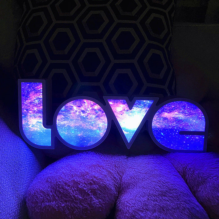 Stornfield | PS LOVE Letters Waterproof LED Table Lamp Modern Art Deco for Bedroom