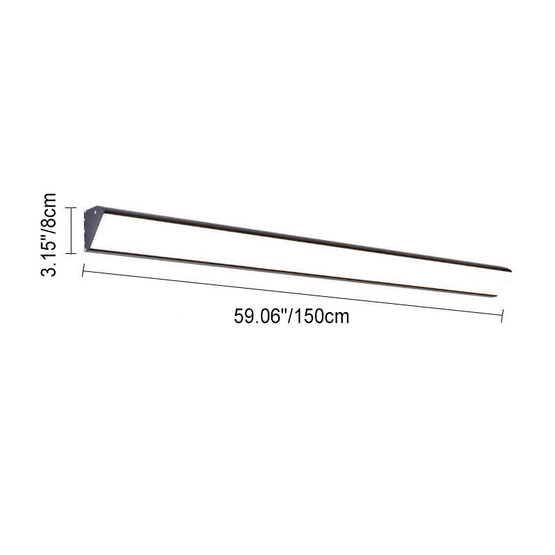 Modern Outdoor Long Bar Aluminum Acrylic Waterproof LED Wall Sconce Lamp | Stornfield