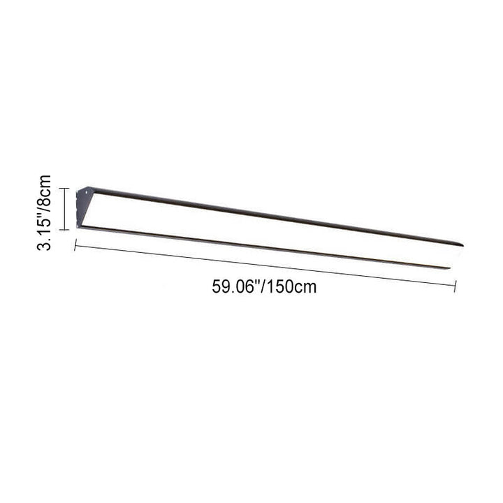 Modern Outdoor Long Bar Aluminum Acrylic Waterproof LED Wall Sconce Lamp | Stornfield