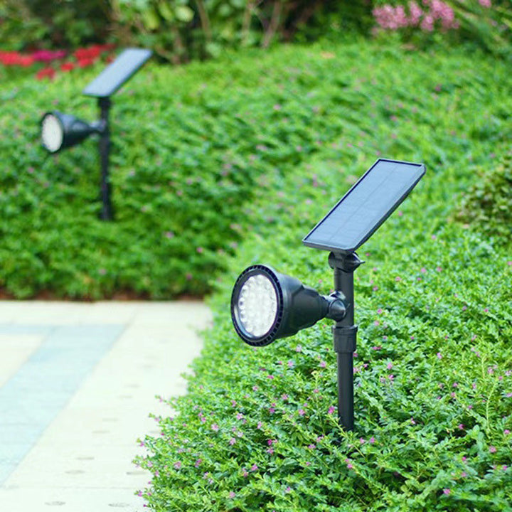 Contemporary Industrial ABS Solar Waterproof LED Spotlight Lawn Insert Light For Outdoor Patio | Stornfield