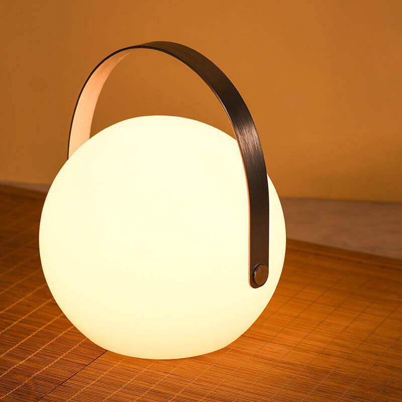 Modern Simplicity Plastic Round Square Hand LED Table Lamp For Outdoor Patio | Stornfield