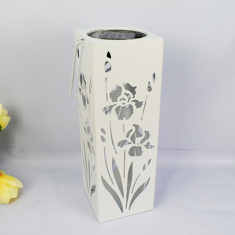 Stornfield | Rose Solar Butterfly Pattern Hollow Column Waterproof LED Outdoor Decorative Lamp