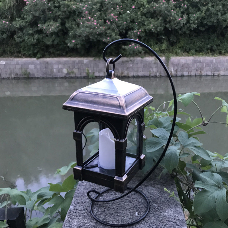 Traditional European Solar Waterproof House Cubic Plastic LED Landscape Lighting Outdoor Light For Garden | Stornfield