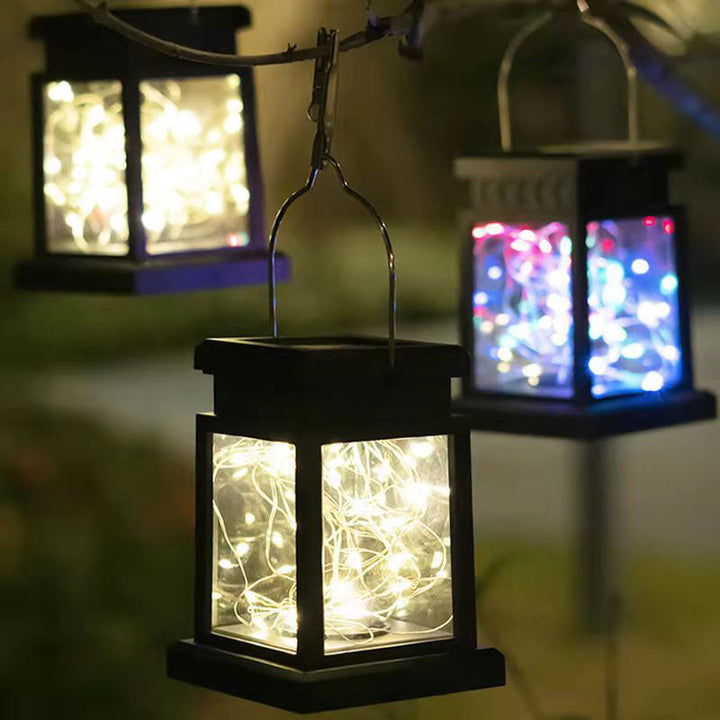 Modern Minimalist Solar Rectangular Iron Glass LED Outdoor Light For Garden | Stornfield
