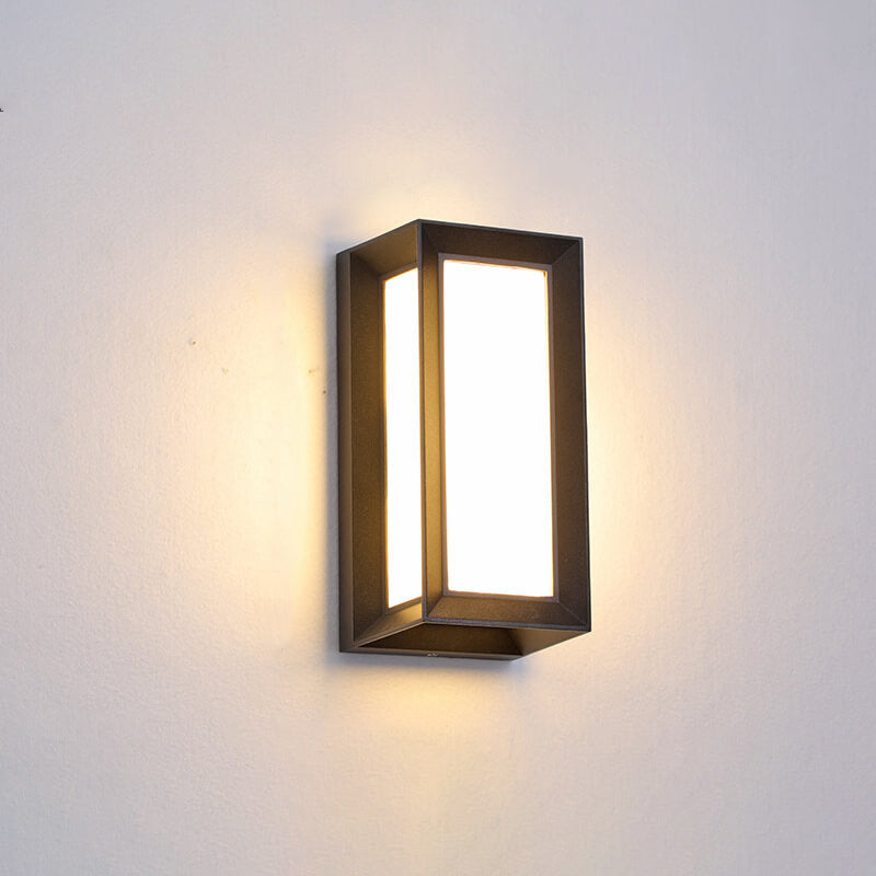 Modern Creative Geometry Aluminum Outdoor Waterproof LED Wall Sconce Lamp | Stornfield