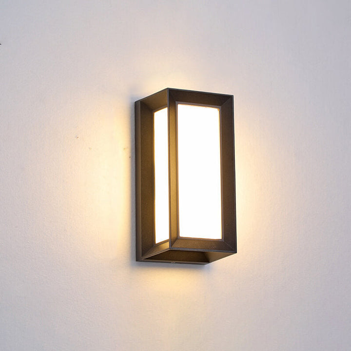 Modern Creative Geometry Aluminum Outdoor Waterproof LED Wall Sconce Lamp | Stornfield