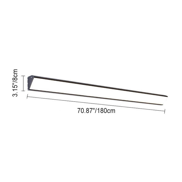 Modern Outdoor Long Bar Aluminum Acrylic Waterproof LED Wall Sconce Lamp | Stornfield