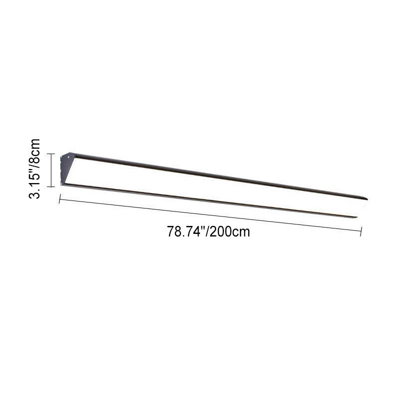 Modern Outdoor Long Bar Aluminum Acrylic Waterproof LED Wall Sconce Lamp | Stornfield