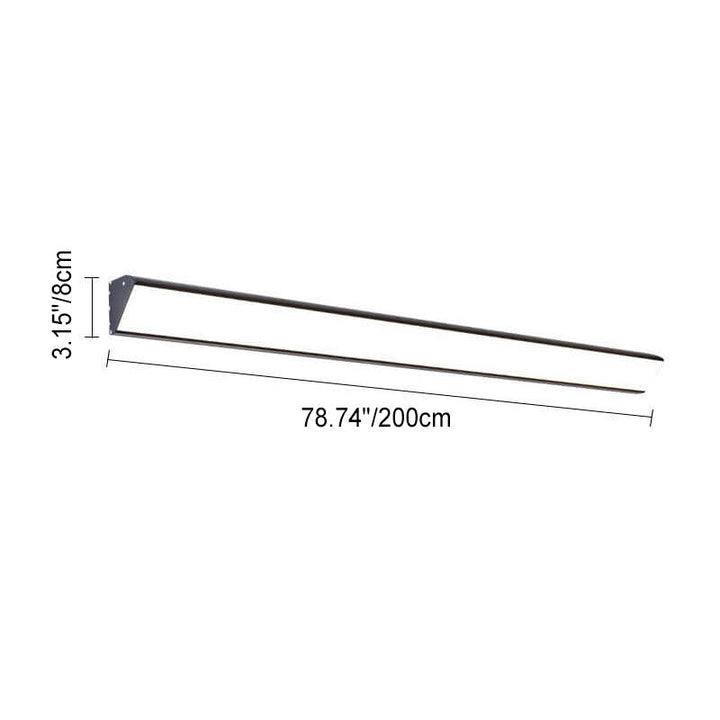 Modern Outdoor Long Bar Aluminum Acrylic Waterproof LED Wall Sconce Lamp | Stornfield