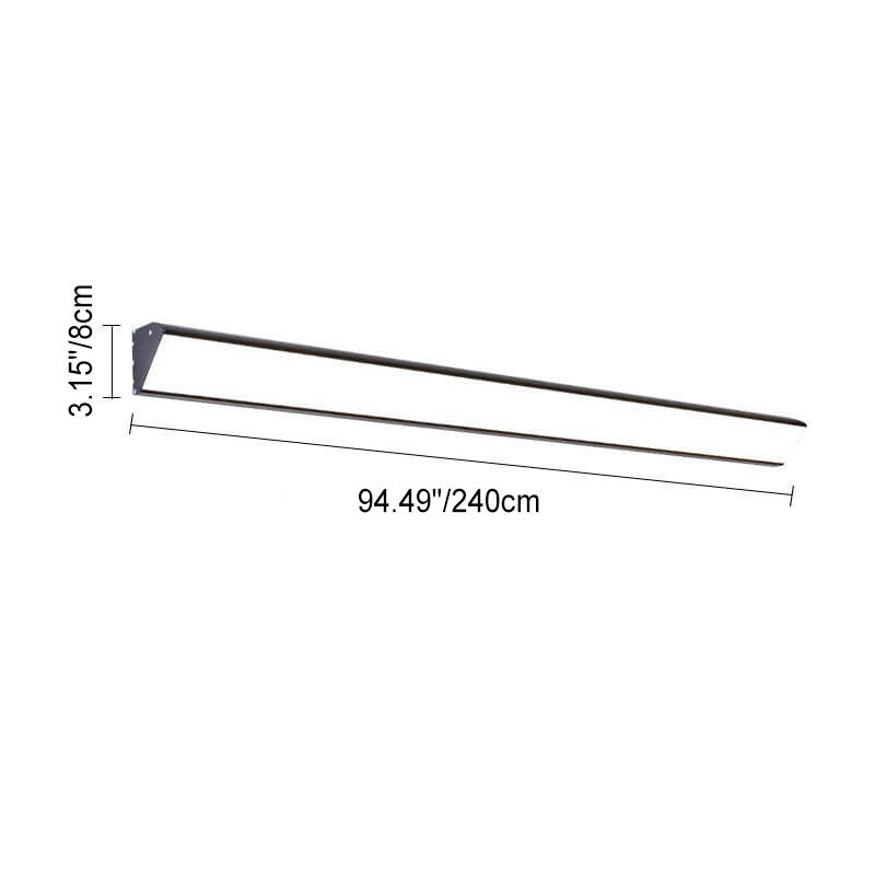 Modern Outdoor Long Bar Aluminum Acrylic Waterproof LED Wall Sconce Lamp | Stornfield