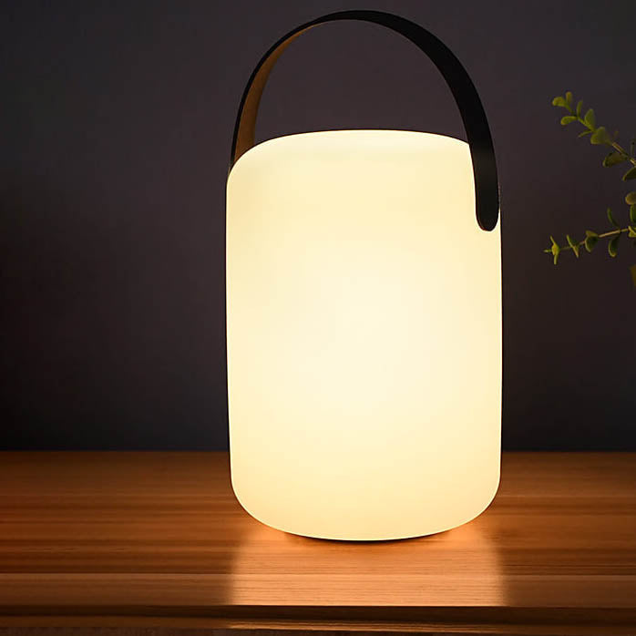 Modern Simplicity Plastic Round Square Hand LED Table Lamp For Outdoor Patio | Stornfield