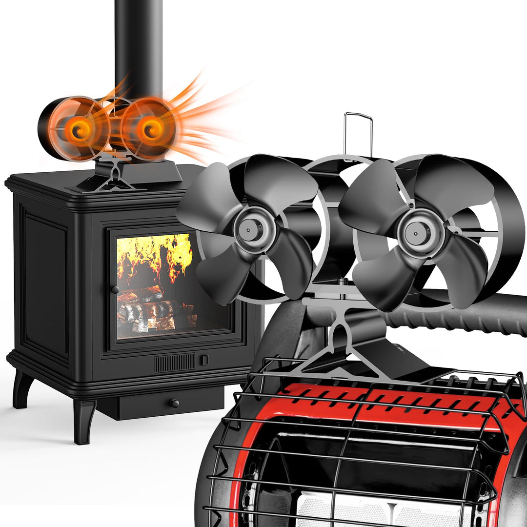 Stornfield | 4-Blade Wood/Log Burner Stove and Fireplace Fan