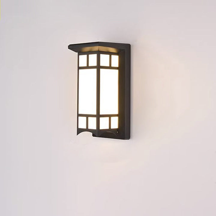 Modern Industrial Cuboid Aluminum Acrylic LED Waterproof Outdoor Wall Sconce Lamp For Outdoor Patio | Stornfield