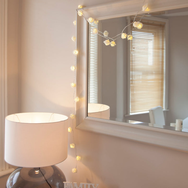 Stornfield | 30 LED Warm White Rose Fairy Lights