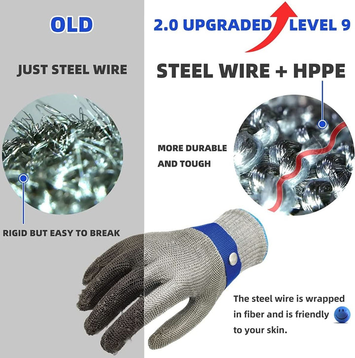 Stornfield | Stainless Steel Safety Gloves with Maximum Cut Resistance