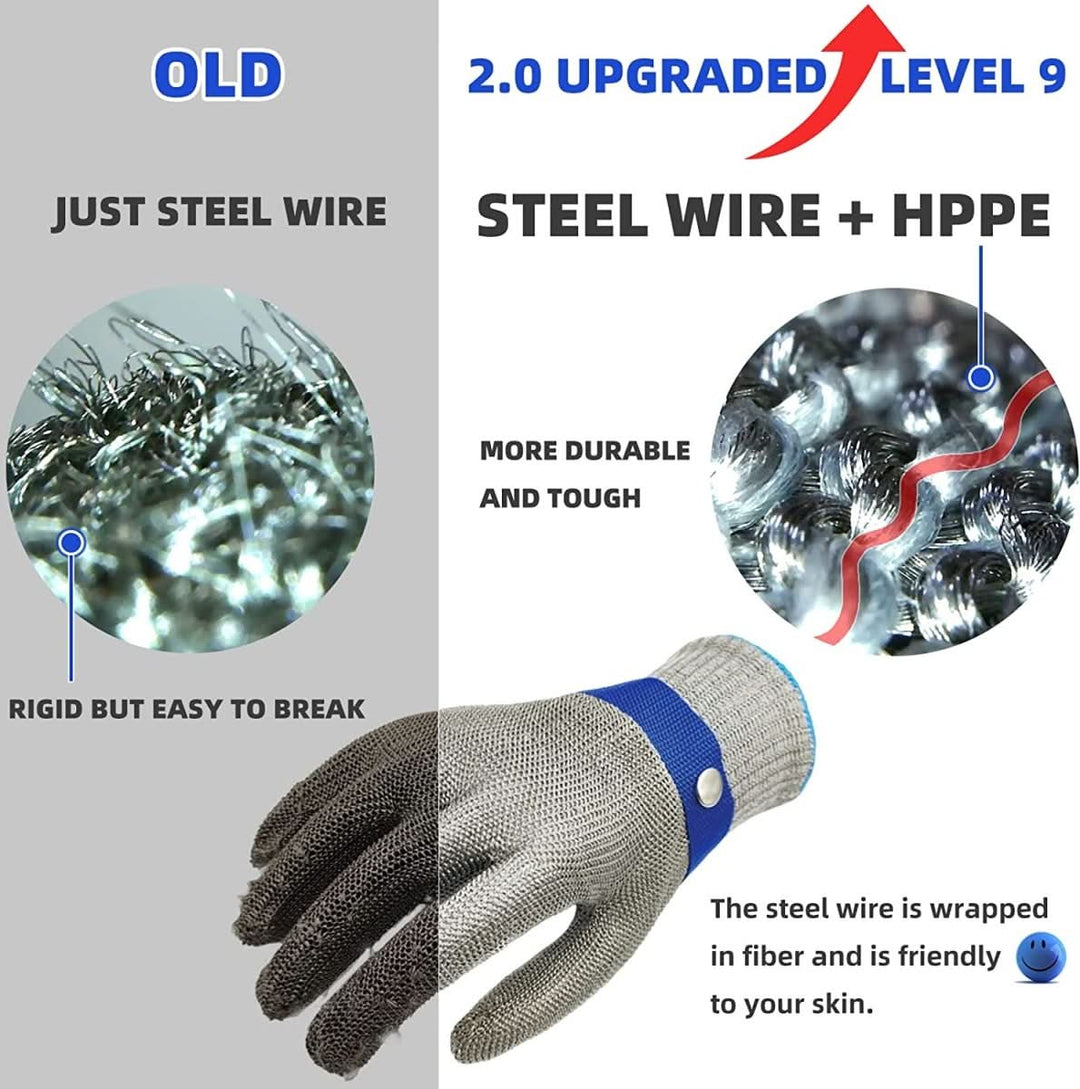 Stornfield | Stainless Steel Safety Gloves with Maximum Cut Resistance