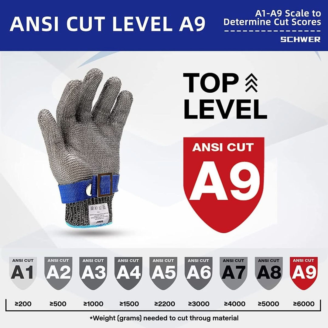 Stornfield | Stainless Steel Safety Gloves with Maximum Cut Resistance