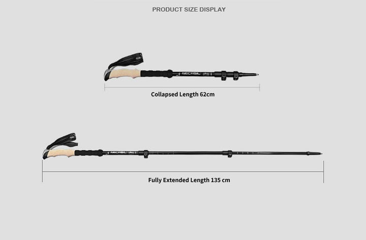 Stornfield | Joint-friendly trekking poles with anti-shock system made of carbon