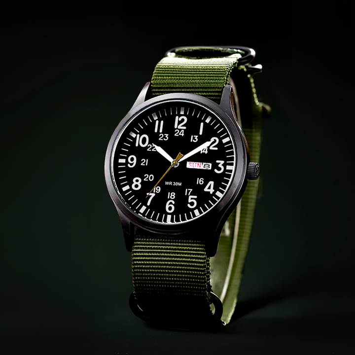 Stornfield | Men’s Rugged Outdoor Watch – Waterproof Military-Style Stainless Steel Timepiece