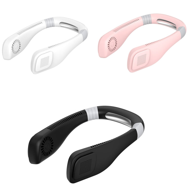 Hand Free Mini USB Neck Fan - Rechargeable Portable Headphone Design Wearable Neckband Fan, 3 Level Air Flow, 360 Degree Free Rotation Perfect for Sports, Office and Outdoor(White) | Stornfield