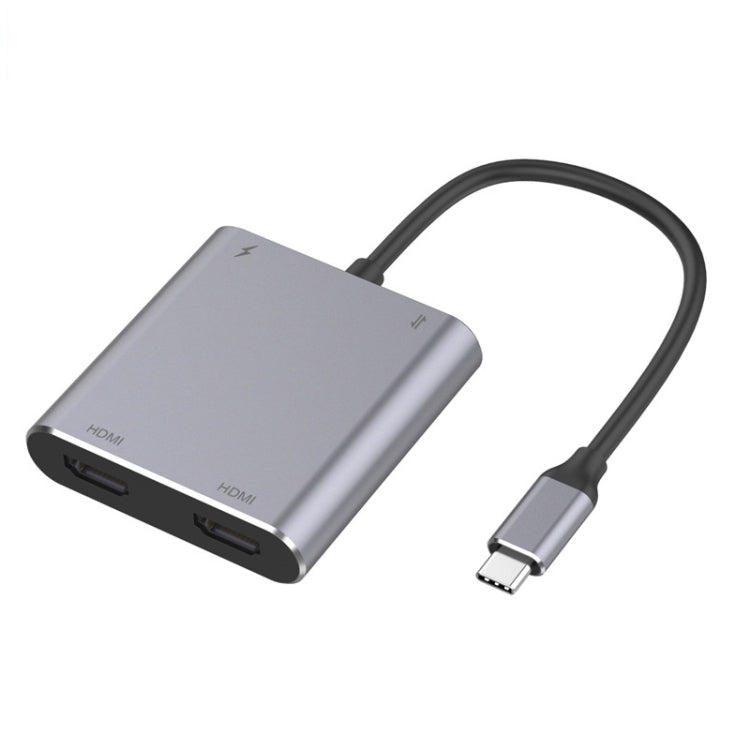 Stornfield | 4-in-1 USB-C Hub Adapter to Dual HDMI + USB + USB-C