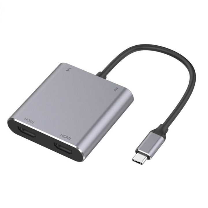 Stornfield | 4-in-1 USB-C Hub Adapter to Dual HDMI + USB + USB-C
